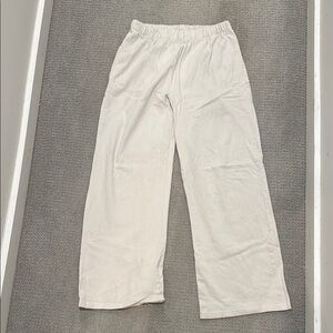 White Wide-Leg Pants